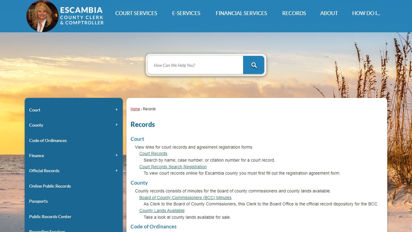 Records | Escambia County Clerk, FL